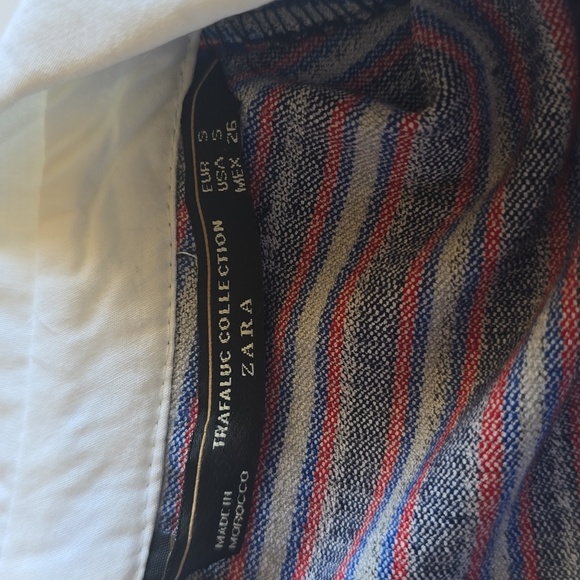 Zara Trafaluc Collection Striped Sleeveless White Collar Shift Dress - Picture 14 of 16